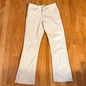 Nicole Miller Cream Flare Jeans